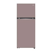LG Refrigeradora Top Freezer 13.2pᶟ (Net) / 14 pᶟ (Gross) LG Smart Inverter Compressor™ LINEARCooling™ Puerta Clay Pink, front view, VT38BPK, thumbnail 1