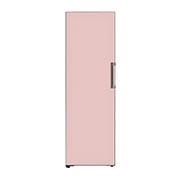 LG Congelador Objet One Door 324L (Net) / 355L (Gross) Flat Door Smart Diagnosis™ ThinQ™ color Rosa, Frontal, VC34BQK, thumbnail 1