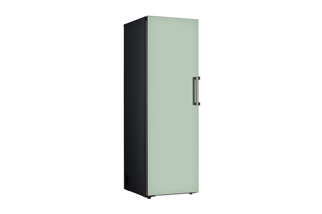 LG Congelador Objet One Door 324L (Net) / 355L (Gross) Flat Door Smart Diagnosis™ ThinQ™ color Menta, Parte frontal con comida, VC34BQM, thumbnail 3