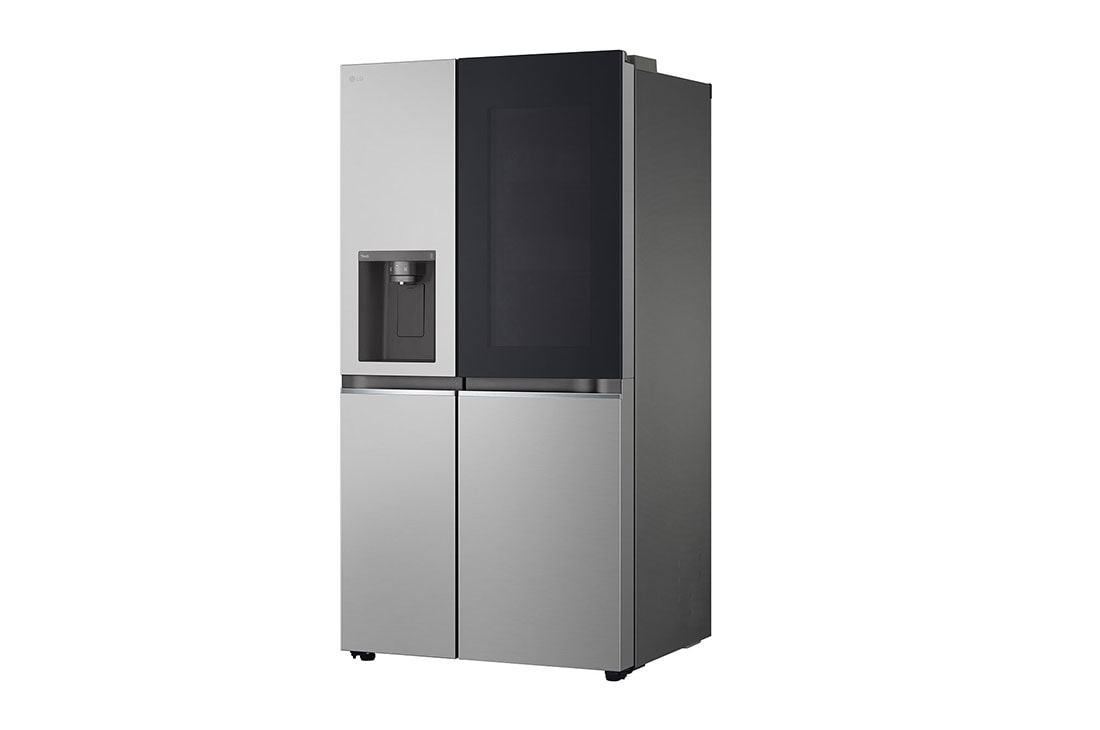 LG Refrigeradora Side By Side 22.4pᶟ (Net) / 24pᶟ (Gross) ThinQ™ InstaView™ Smart Inverter, Silver, side view, VS25GMIW, thumbnail 13