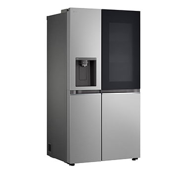 LG Refrigeradora Side By Side 22.4pᶟ (Net) / 24pᶟ (Gross) ThinQ™ InstaView™ Smart Inverter, Silver, side view, VS25GMIW, thumbnail 12