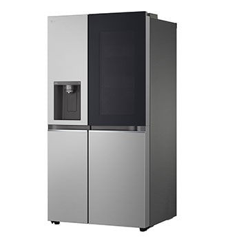 LG Refrigeradora Side By Side 22.4pᶟ (Net) / 24pᶟ (Gross) ThinQ™ InstaView™ Smart Inverter, Silver, side view, VS25GMIW, thumbnail 13