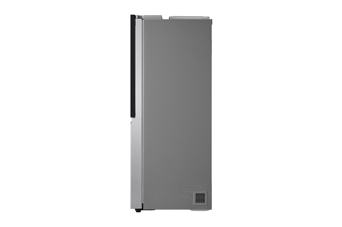LG Refrigeradora Side by Side InstaView™ 694L Smart Inverter, ThinQ™ Color Brushed Steel, Vista lateral, VS25VVNW, thumbnail 14