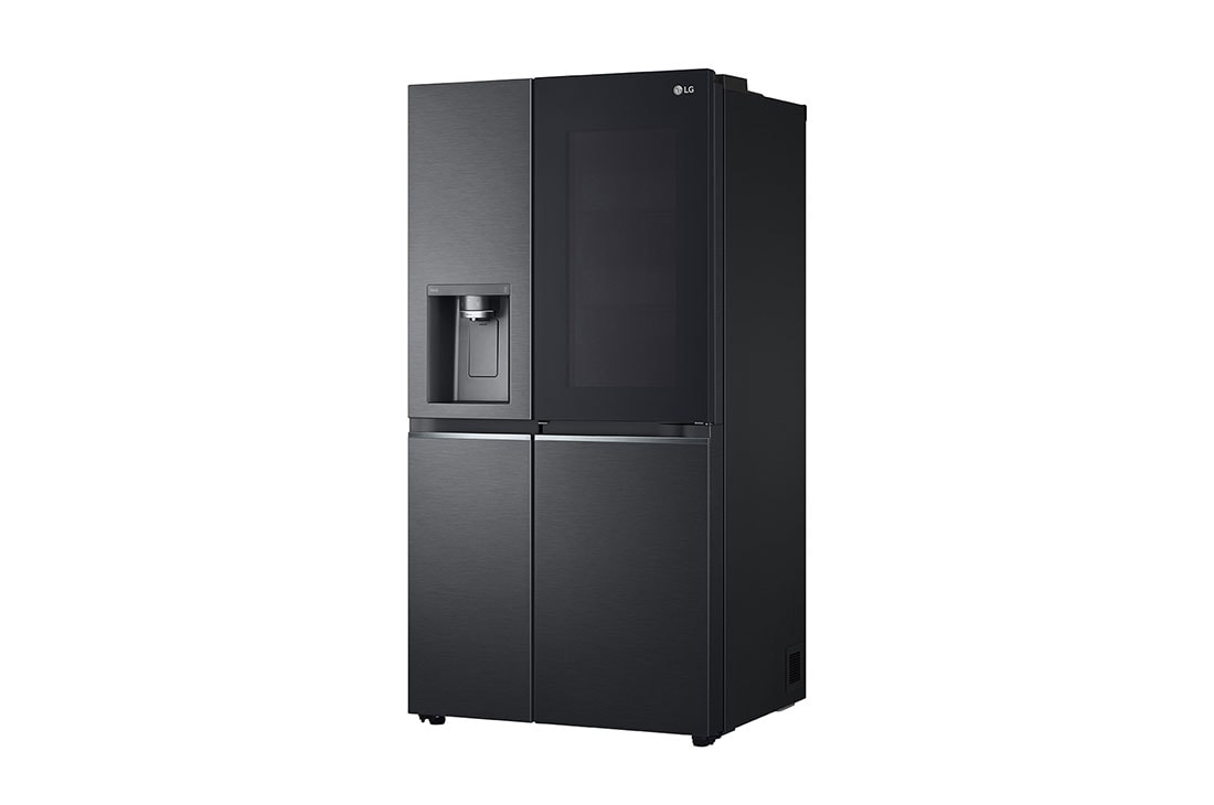 LG Refrigeradora Side By Side 23.8pᶟ (Net) / 22.4pᶟ (Gross) ThinQ™ Door-in-Door™ Craft Ice™ Negro Mate, vista lateral, VS25XHWCB, thumbnail 12