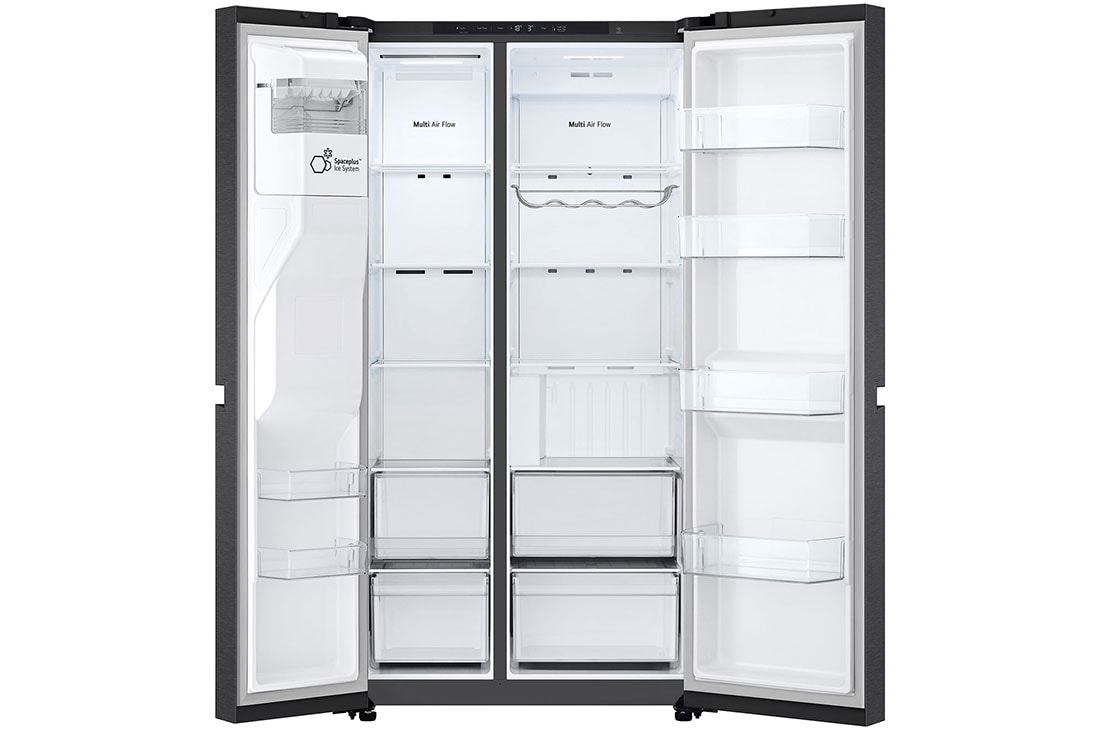 LG Refrigeradora Side by Side 679L (Bruto) / 612L (Neto) Smart Inverter Essence Matte Black, VS25LQIK, thumbnail 3