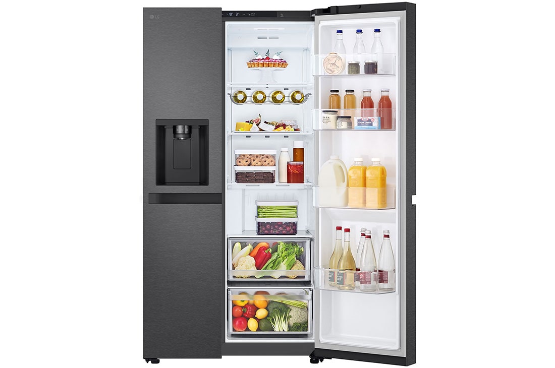 LG Refrigeradora Side by Side 679L (Bruto) / 612L (Neto) Smart Inverter Essence Matte Black, VS25LQIK, thumbnail 8