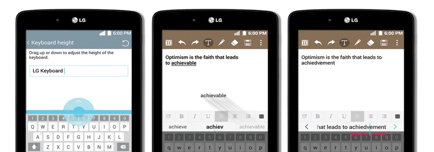 INTUITIVO, FÁCIL ESCRITURA CON TECLADO SMART