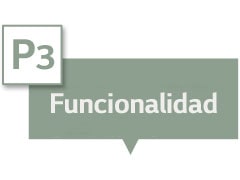 Dice "Funcionalidad" en el cuadro de texto.