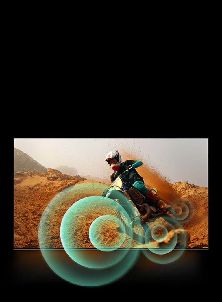 El sonido impactante resuena