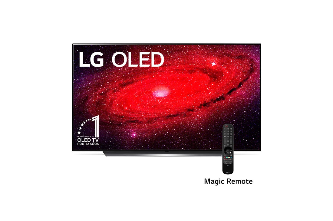 LG OLED TV 65'' 4K | Pixeles con Auto- Iluminación| Procesador α9 Gen 3 | ThinQ™ AI | Dolby Vision- Atmos, front view, OLED65CXPSA