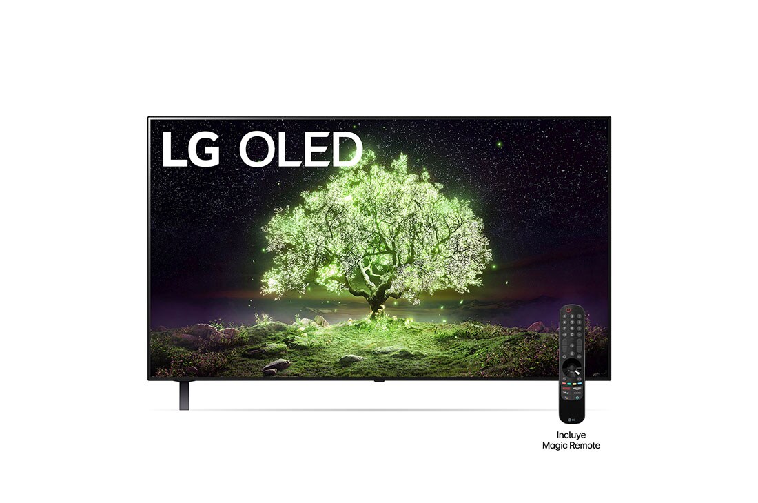 LG OLED 48'' A1 4K Smart TV con ThinQ AI (Inteligencia Artificial), Procesador α7 Gen4 AI, OLED48A1PSA