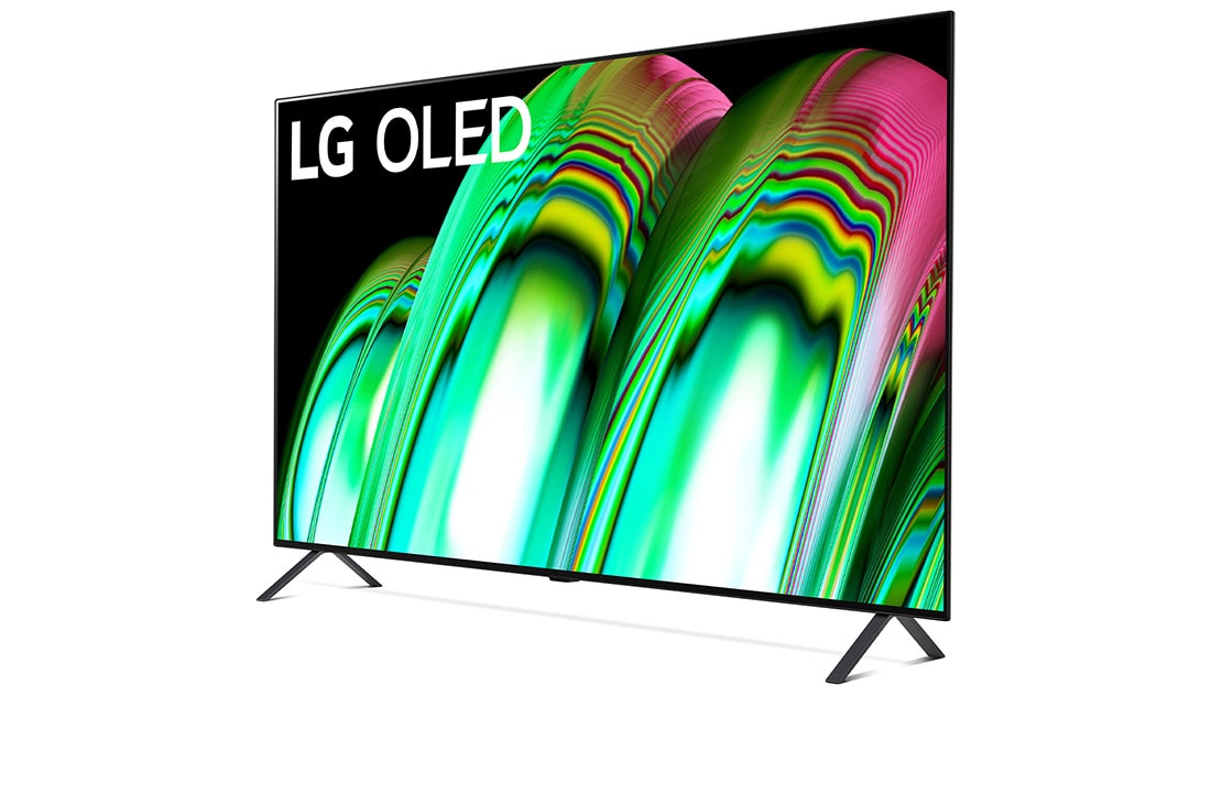 LG OLED 48'' A2 Smart TV con ThinQ AI (Inteligencia Artificial), Vista lateral ligeramente inclinada , OLED48A2PSA, thumbnail 3