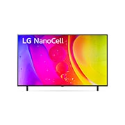 LG NanoCell TV 75'' NANO80 4K UHD SMART TV con ThinQ AI (Inteligencia Artificial), Procesador Inteligente α5 gen5, vista frontal con imagen de relleno, 75NANO80SQA, thumbnail 2