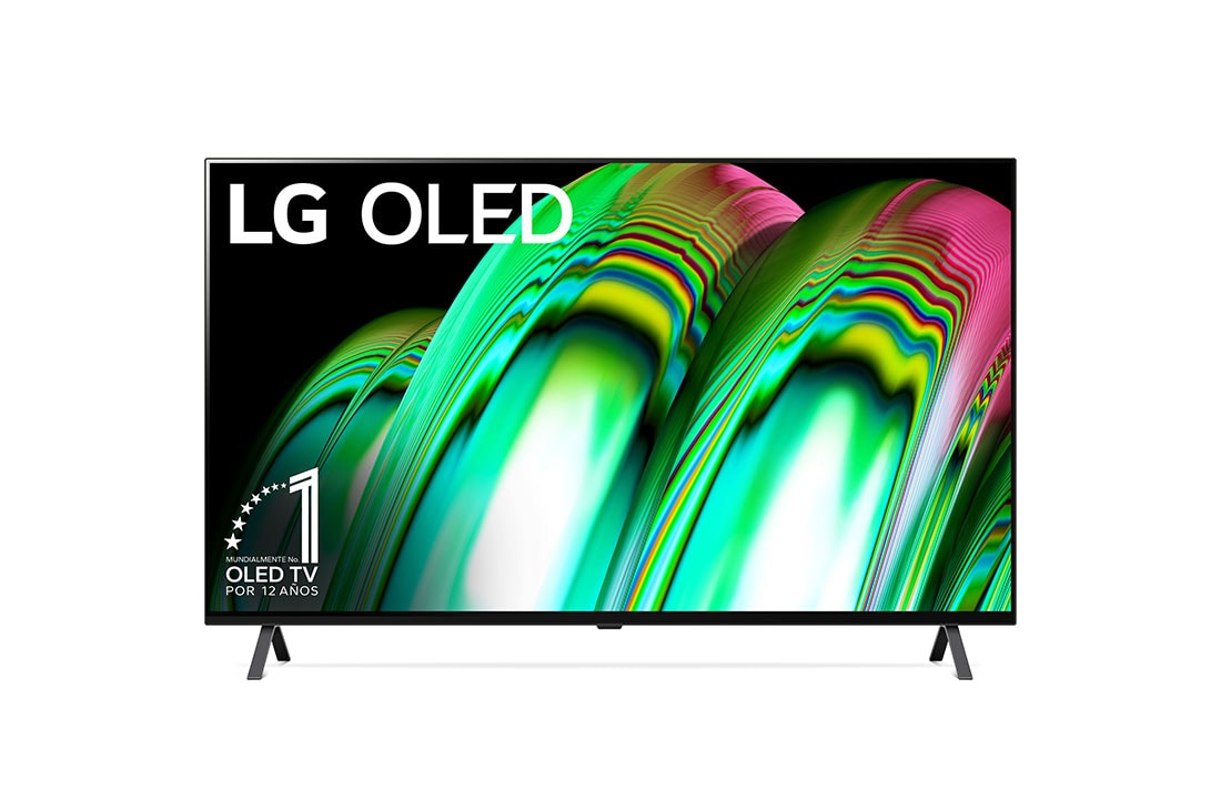 LG Pantalla LG OLED 65'' A2 4K Smart TV con ThinQ AI, front view, OLED65A2PSA, thumbnail 2