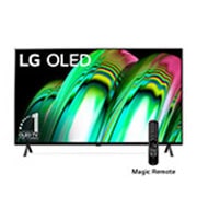 LG Pantalla LG OLED 65'' A2 4K Smart TV con ThinQ AI, front view, OLED65A2PSA, thumbnail 1