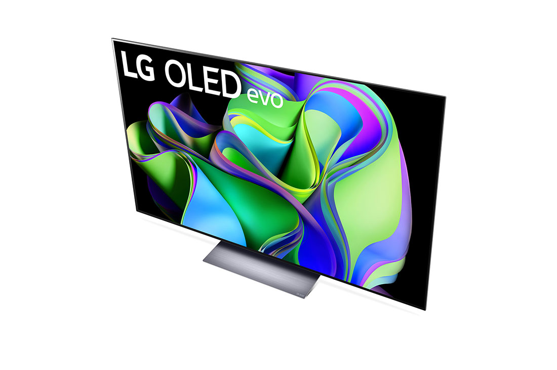 LG Pantalla LG OLED 48'' C3 4K SMART TV con ThinQ AI, Vista lateral ligeramente en ángulo hacia la derecha., OLED48C3PSA, thumbnail 6