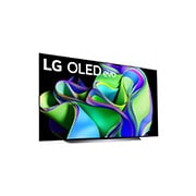 LG Pantalla LG OLED evo 83'' C3 4K SMART TV con ThinQ AI, Vista lateral ligeramente en ángulo hacia la derecha., OLED83C3PSA, thumbnail 6
