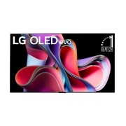 LG Pantalla LG OLED evo 65'' G3 4K SMART TV con ThinQ AI, Vista frontal con LG OLED evo, la frase: El mejor OLED del mundo por 10 años, OLED65G3PSA, thumbnail 1