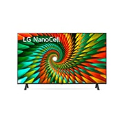 LG Pantalla LG NanoCell 43'' NANO77 4K SMART TV con ThinQ AI, vista frontal con imagen de relleno, 43NANO77SRA, thumbnail 3