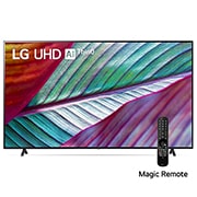 LG Pantalla LG UHD 86'' UR87 4K SMART TV con ThinQ AI, Vista frontal del televisor LG UHD, 86UR8750PSA, thumbnail 1