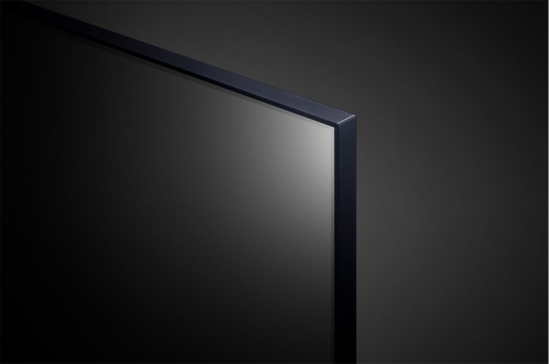 LG Pantalla LG UHD 86'' UR87 4K SMART TV con ThinQ AI, vista de primer plano del borde, 86UR8750PSA, thumbnail 8