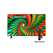 LG Pantalla LG NanoCell 50'' NANO77 4K SMART TV con ThinQ AI, Vista frontal del televisor LG NanoCell, 50NANO77SRA, thumbnail 1