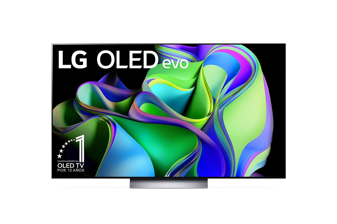 LG Pantalla LG OLED evo 77'' C3 4K SMART TV con ThinQ AI, Vista lateral izquierda con un ángulo ligeramente inclinado., OLED77C3PSA, thumbnail 2