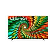 LG Televisor LG NanoCell 75'' NANO77 4K SMART TV con ThinQ AI, vista frontal con imagen de relleno, 75NANO77SRA, thumbnail 2