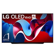 LG 83 pulgadas LG OLED evo AI C4 4K Smart TV 2024, front view, OLED83C4PSA, thumbnail 2