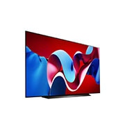 LG 83 pulgadas LG OLED evo AI C4 4K Smart TV 2024, Vista lateral ligeramente inclinada hacia la izquierda., OLED83C4PSA, thumbnail 6