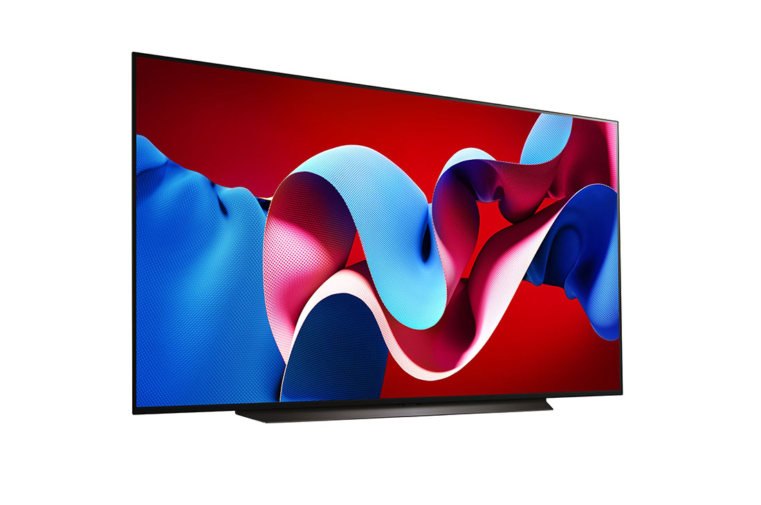 LG 83 pulgadas LG OLED evo AI C4 4K Smart TV 2024, Vista lateral ligeramente inclinada hacia la izquierda., OLED83C4PSA, thumbnail 7