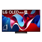 LG 65 pulgadas LG OLED evo C4 4K Smart TV 2024, front view, OLED65C4PSA, thumbnail 2