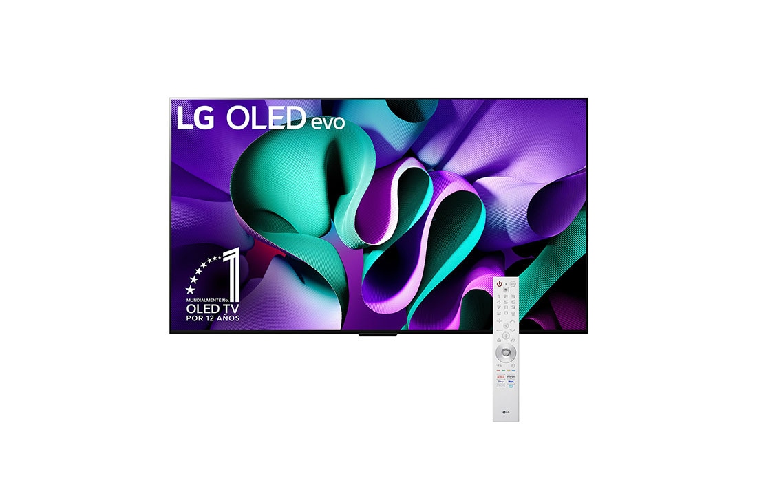 LG Televisor LG SIGNATURE OLED M4 de 97 pulgadas con transmisión de video y audio en 4K a 120 Hz , front view, OLED97M4PSA
