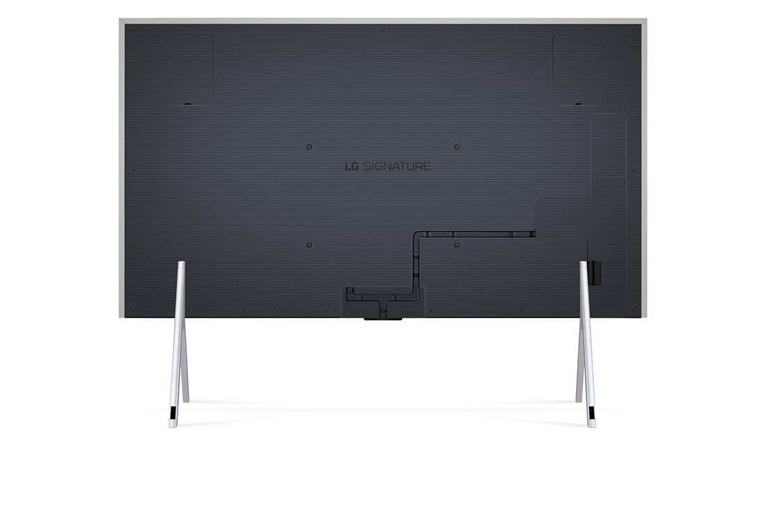 LG Televisor LG SIGNATURE OLED M4 de 97 pulgadas con transmisión de video y audio en 4K a 120 Hz , Prie sienos pritvirtinto LG OLED evo televizoriaus OLED G4 pakreiptas šoninis vaizdas iš dešinės pusės, OLED97M4PSA, thumbnail 8
