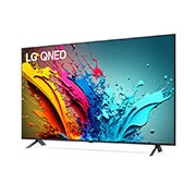 LG 86 pulgadas LG QNED85 4K UHD Smart TV 2024, Slightly-angled Right-facing side view of QNED, 86qned85tsa, thumbnail 4