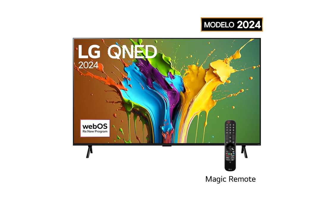 LG Pantalla LG QNED AI QNED89 98 pulgadas 4K SMART TV 2024 ThinQ AI, Slightly-angled left-facing side view, 98QNED89TSA, thumbnail 2