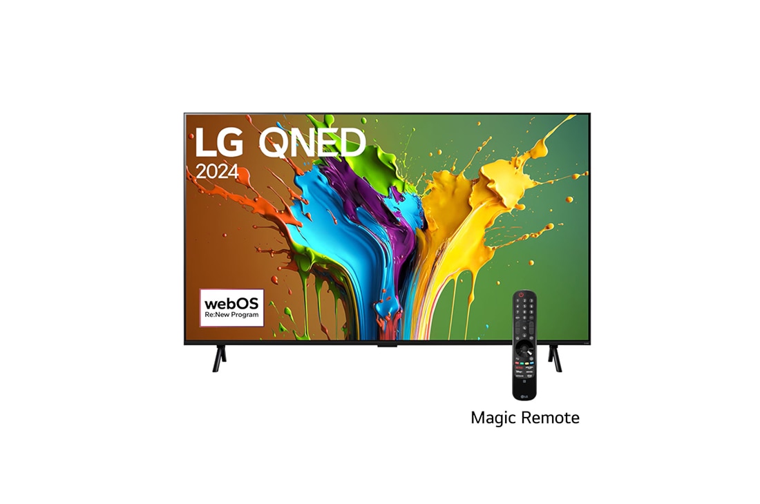 LG Pantalla LG QNED AI QNED89 98 pulgadas 4K SMART TV 2024 ThinQ AI, Slightly-angled right-facing side view, 98QNED89TSA, thumbnail 3