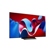 LG 42''pulgadas LG OLED evo C4 4K Smart TV 2024, Vista lateral ligeramente inclinada hacia la izquierda., OLED42C4PSA, thumbnail 7