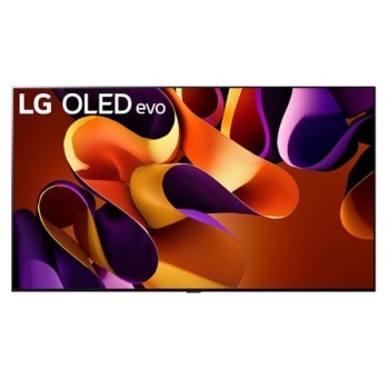 Vista delantera con la televisión LG OLED evo, la OLED G4, el emblema de 11 años siendo el número 1 mundial en OLED y el logotipo de 5 años de garantía del panel en la pantalla1