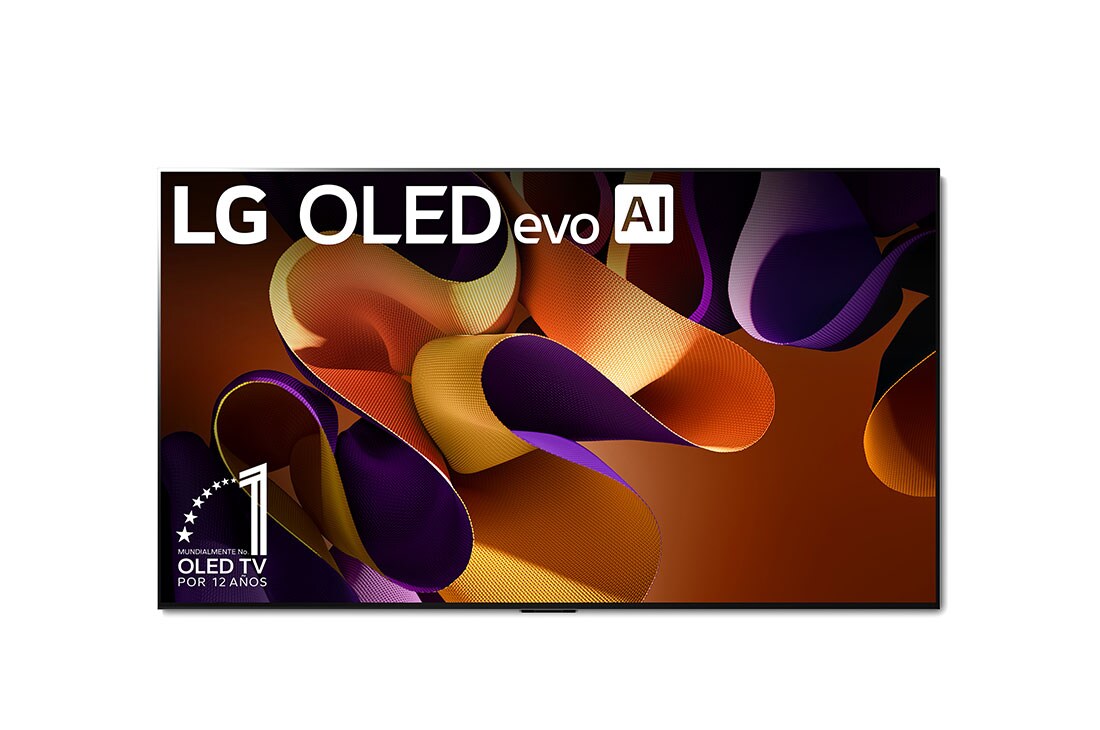 LG Pantalla LG OLED evo 77 pulgadas 4K SMART TV 2024 ThinQ AI OLED77G4PSA, front view, OLED77G4PSA, thumbnail 2