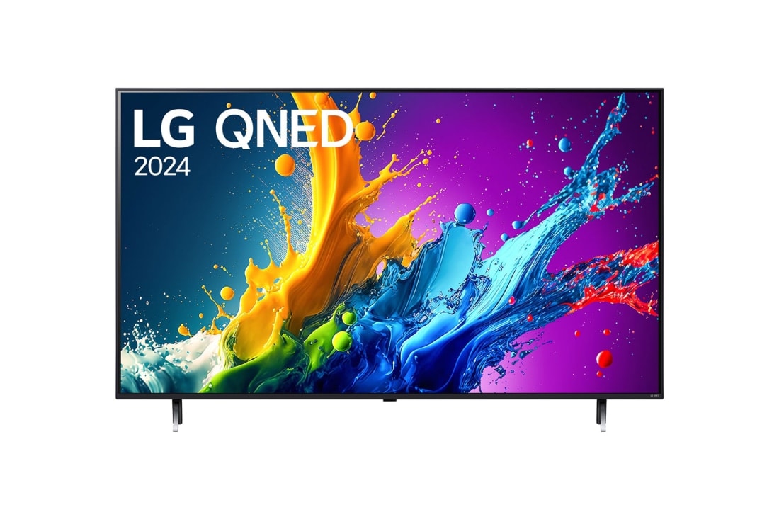 LG 75 Pulgadas LG QNED80 AI 4K Smart TV 2024, Primer plano del borde superior del televisor LG QNED, QNED80, 75QNED80TSA, thumbnail 7