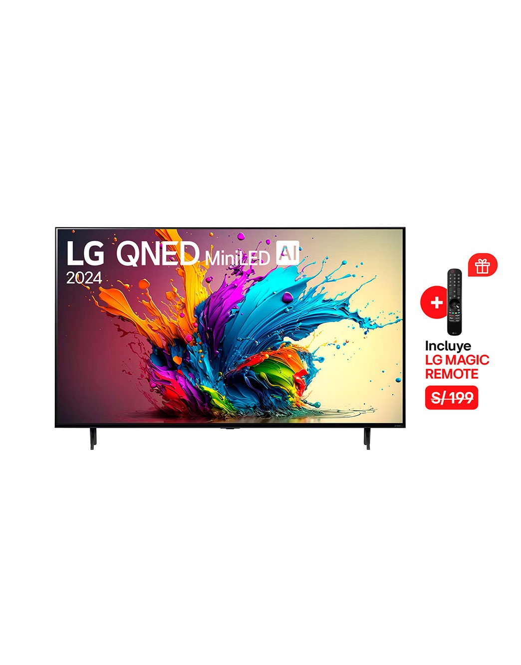 65 Smart TV LG QNED MiniLED AI QNED90 4K de pulgadas 2024