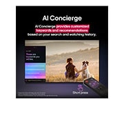 LG 55 pulgadas LG OLED evo AI C5 4K Smart TV 2025, Un LG AI Magic Remote frente a la pantalla de una LG TV. , OLED55C5PSA, thumbnail 13