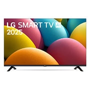 LG Pantalla 32 pulgadas LG SMART TV AI 2025 32LR600BPSC, Front view of LG HD TV, LR60 with text of LG SMART TV AI and 2024 on screen with 2-pole stand, 32LR600BPSC, thumbnail 1