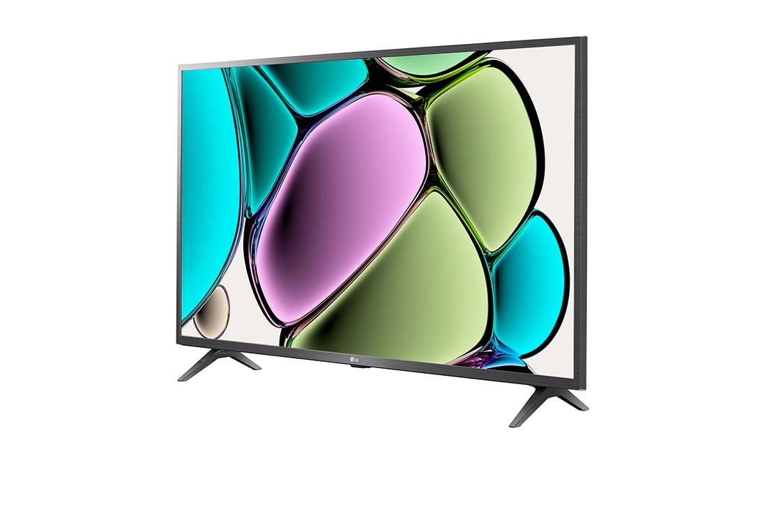 LG Pantalla LG AI SMART TV 43 pulgadas webOS SMART TV 2024 con ThinQ AI 43LR67PSA, Slightly-angled left-facing side view of LG FHD TV, LR67, 43LR6700PSA, thumbnail 3