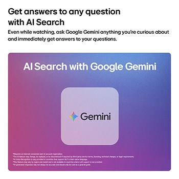 LG 65'' LG Mini RGB evo AI MRGB85 4K Smart TV 2026, La insignia de los Premios a la Innovación CES 2026 en la categoría de Inteligencia artificial reconoce la búsqueda Multi-AI con Google Gemini y Microsoft Copilot., 65MRGB85BSC, thumbnail 8