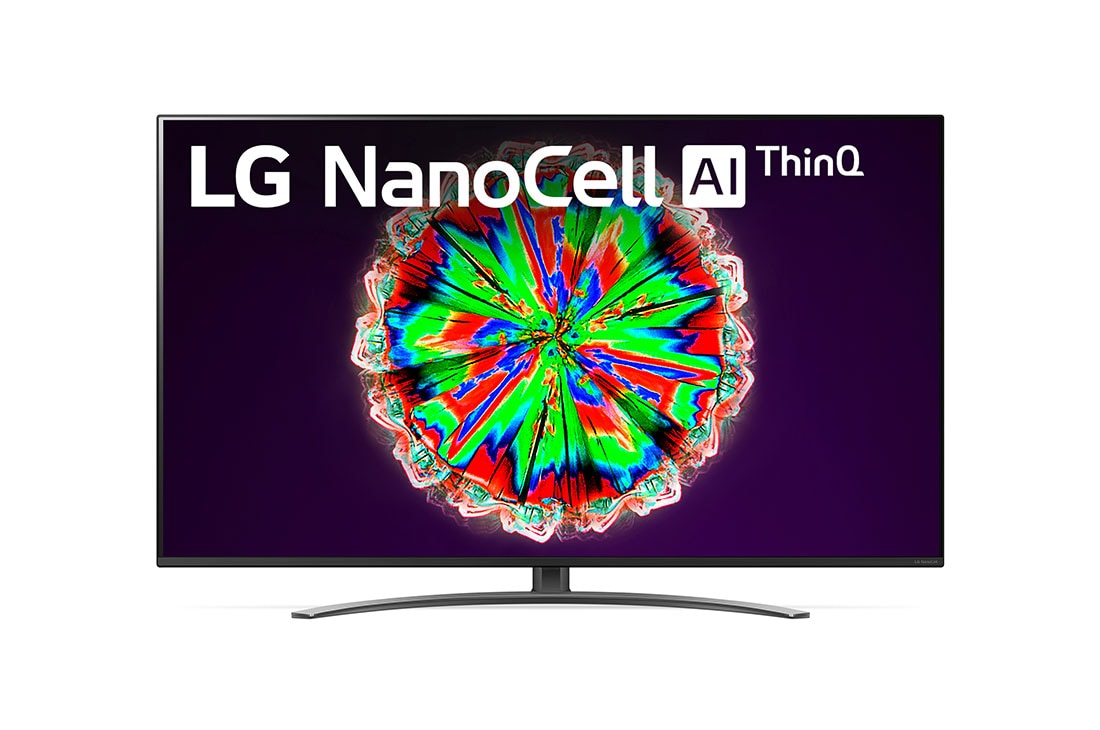 LG TV 55'' | NanoCell TV | Ultra HD | UHD 4K SMART TV | Colores Puros en 4K Real | Procesador Quad Core 4K | AI ThinQ™ | Experiencia de cine | Entretenimiento sin limites, Vista Frontal del LG NanoCell TV AI ThinQ 55NANO81SNA| LG Ecuador, 55NANO81SNA