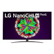 LG TV 55'' | NanoCell TV | Ultra HD | UHD 4K SMART TV | Colores Puros en 4K Real | Procesador Quad Core 4K | AI ThinQ™ | Experiencia de cine | Entretenimiento sin limites, Vista Frontal del LG NanoCell TV AI ThinQ 55NANO81SNA| LG Ecuador, 55NANO81SNA, thumbnail 3