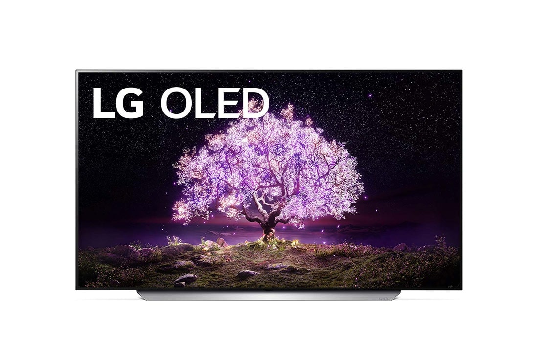 LG OLED TV 65'' 4K | Pixeles con Auto- Iluminación| Procesador α9 Gen 4 | ThinQ™ AI | Dolby Vision- Atmos, vista frontal, OLED65C1PSA
