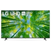 LG UHD 55'' UQ8000 Smart TV con ThinQ AI (Inteligencia Artificial), Front view, 55UQ8000PSB, thumbnail 1